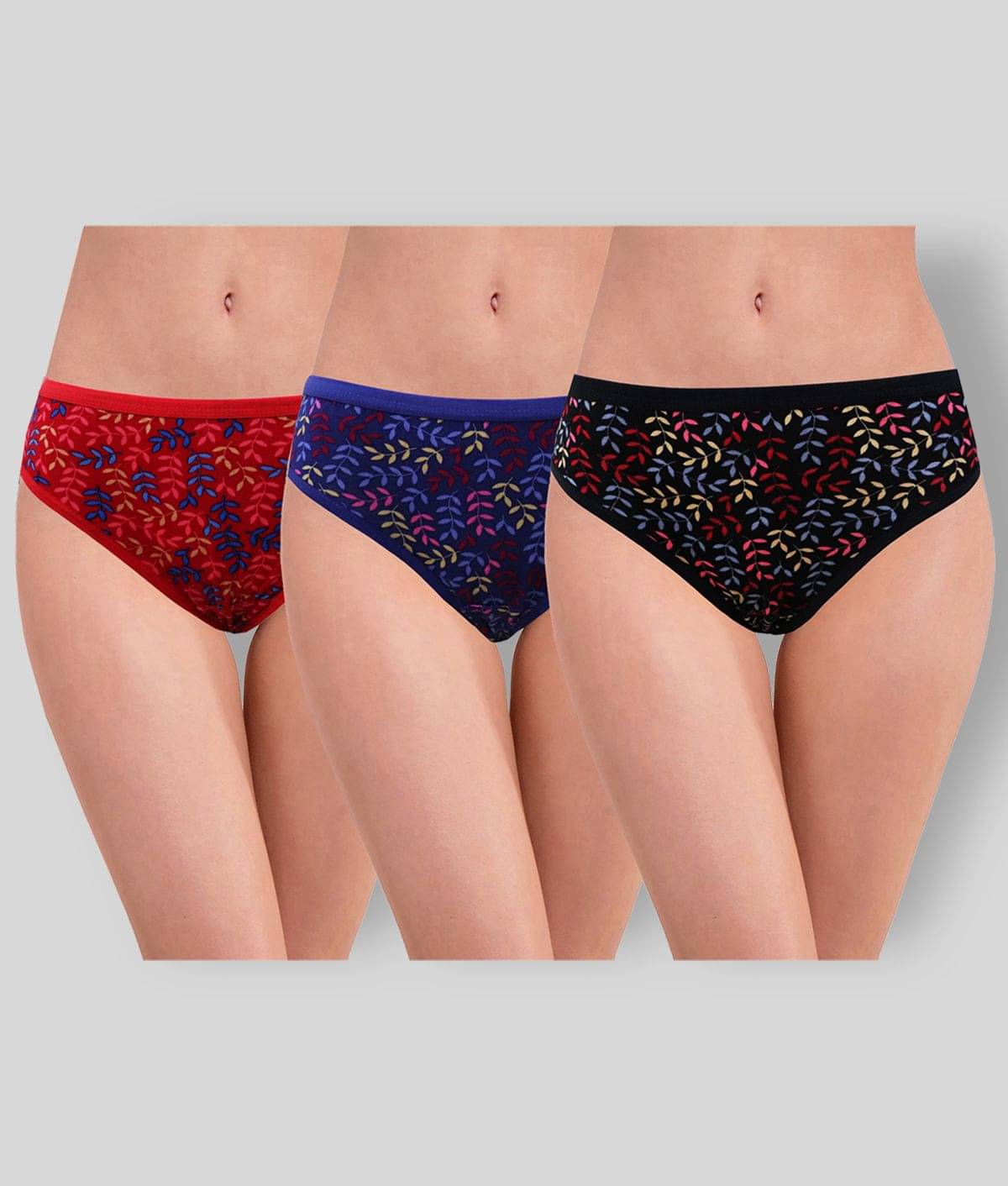 RC. ROYAL CLASS Pack of 3 Cotton Printed Women's Hipsters ( Multi Color )     			RC. ROYAL CLASS Pack of 3 Cotton Printed Women's Hipsters ( Multi Color )