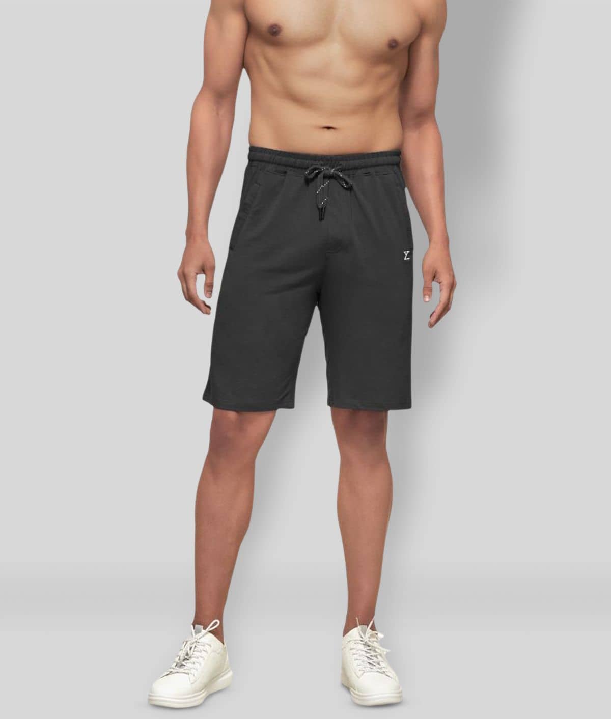 XYXX Grey Cotton Blend Men's Shorts ( Pack of 1 ) - Shorts | Buy online on ZillyBuy