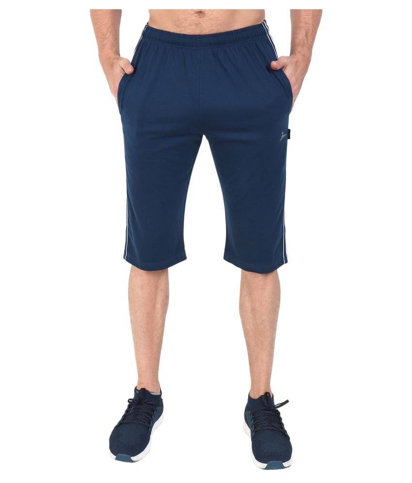 Zeffit - Multi Cotton Blend Men's Three-Fourths ( Pack of 2 ) Zeffit - Multi Cotton Blend Men's Three-Fourths ( Pack of 2 )