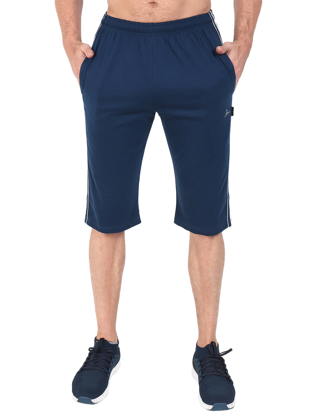 Zeffit - Multi Cotton Blend Men's Three-Fourths ( Pack of 2 ) - Shorts | Buy online on ZillyBuy