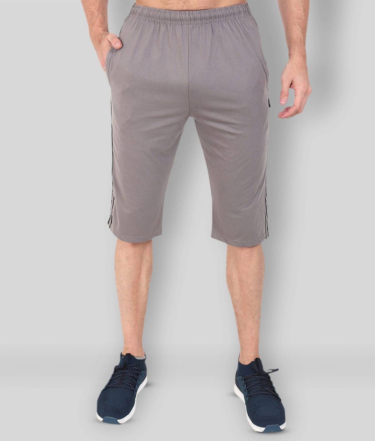 Zeffit - Multi Cotton Blend Men's Three-Fourths ( Pack of 2 ) Zeffit - Multi Cotton Blend Men's Three-Fourths ( Pack of 2 )