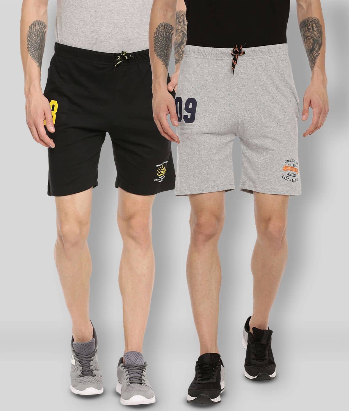 Ardeur - Multi Cotton Blend Men's Shorts ( Pack of 2 ) - Shorts | Buy online on ZillyBuy