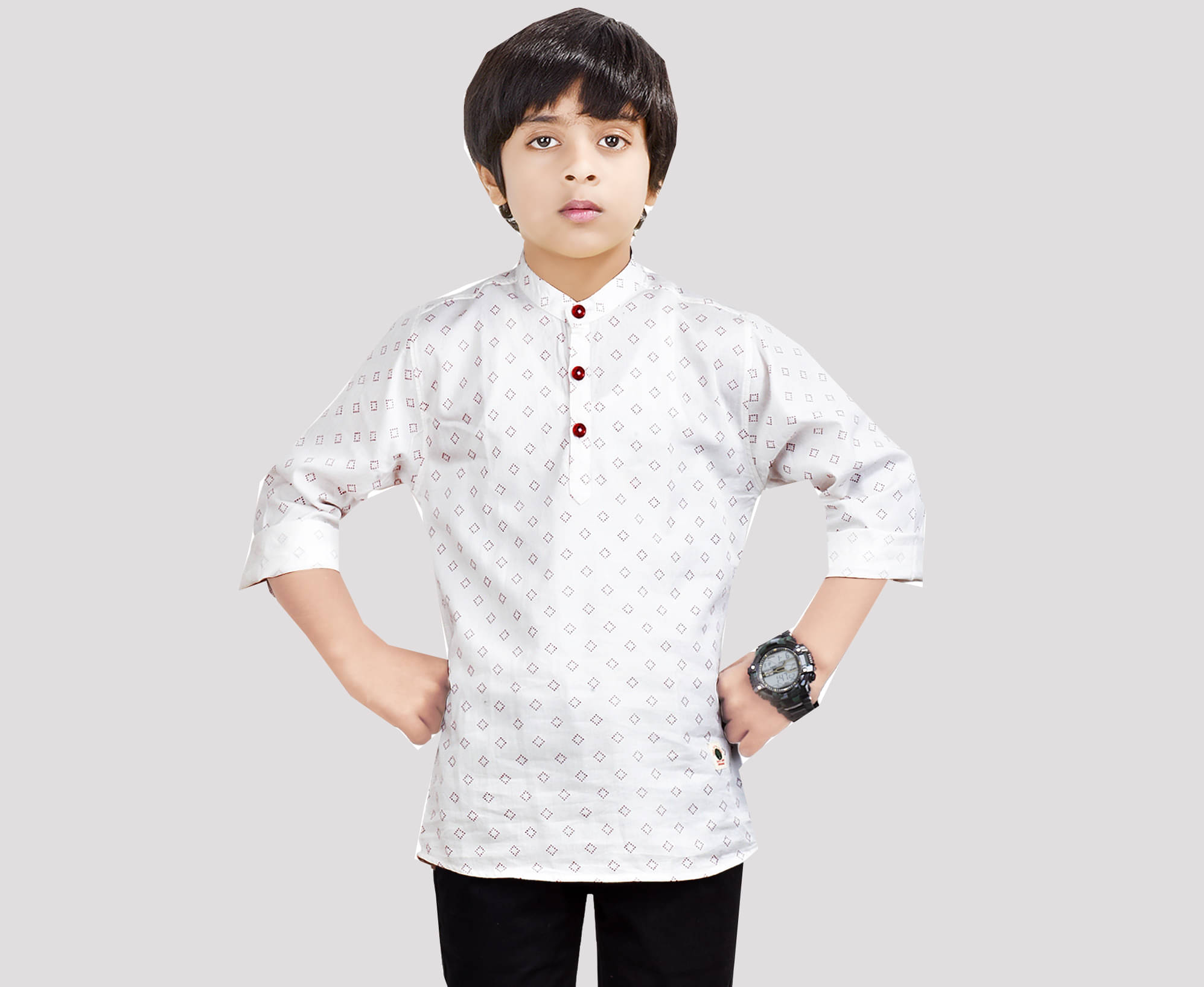 Made In The Shade Pack of 1 Boys Cotton Kurta ( White ) Made In The Shade Pack of 1 Boys Cotton Kurta ( White )