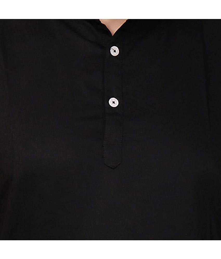 Made In The Shade - Black 100 percent Cotton Men's Regular Kurta ( Pack of 1 )