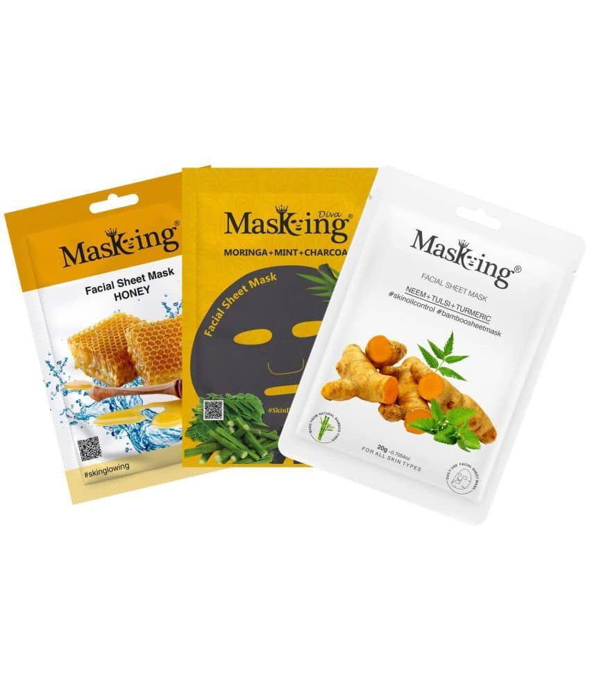 Masking - Skin Brightening Sheet Mask for All Skin Type ( Pack of 3 )