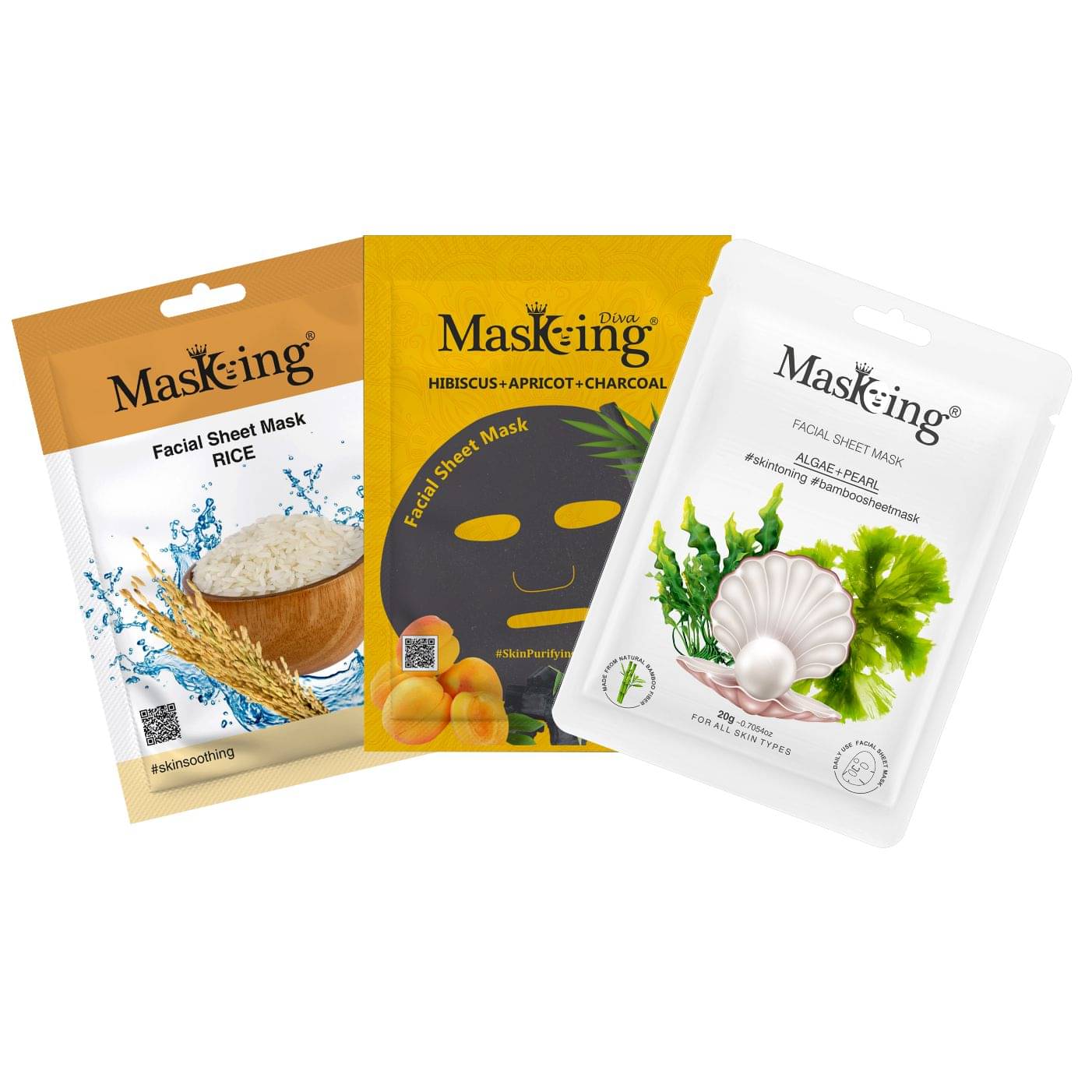     			Masking - Skin Toning Sheet Mask for All Skin Type ( Pack of 3 )