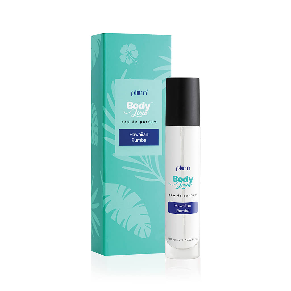 Plum BodyLovin' Hawaiian Rumba | Long Lasting Beachy Fragrance | Luxury Perfume | Eau de Parfum  -  15 ml (For Men & Women)
