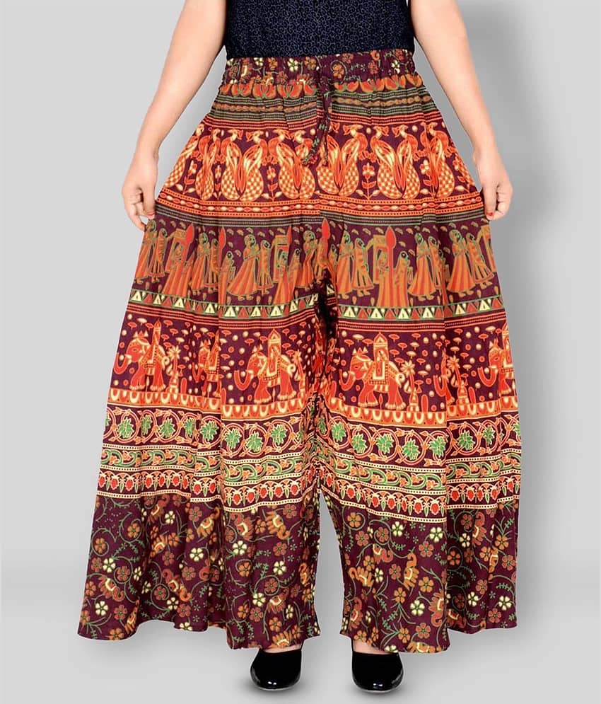 Sttoffa - Multicolor Cotton Wide leg Women's Palazzos ( Pack of 1 ) - Palazzos | Buy online on ZillyBuy