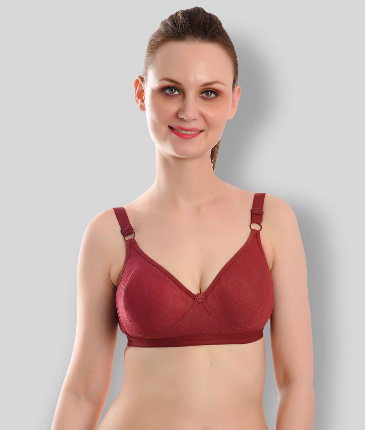 Viral Girl Cotton Non Padded Women's Everyday Bra ( Maroon )
