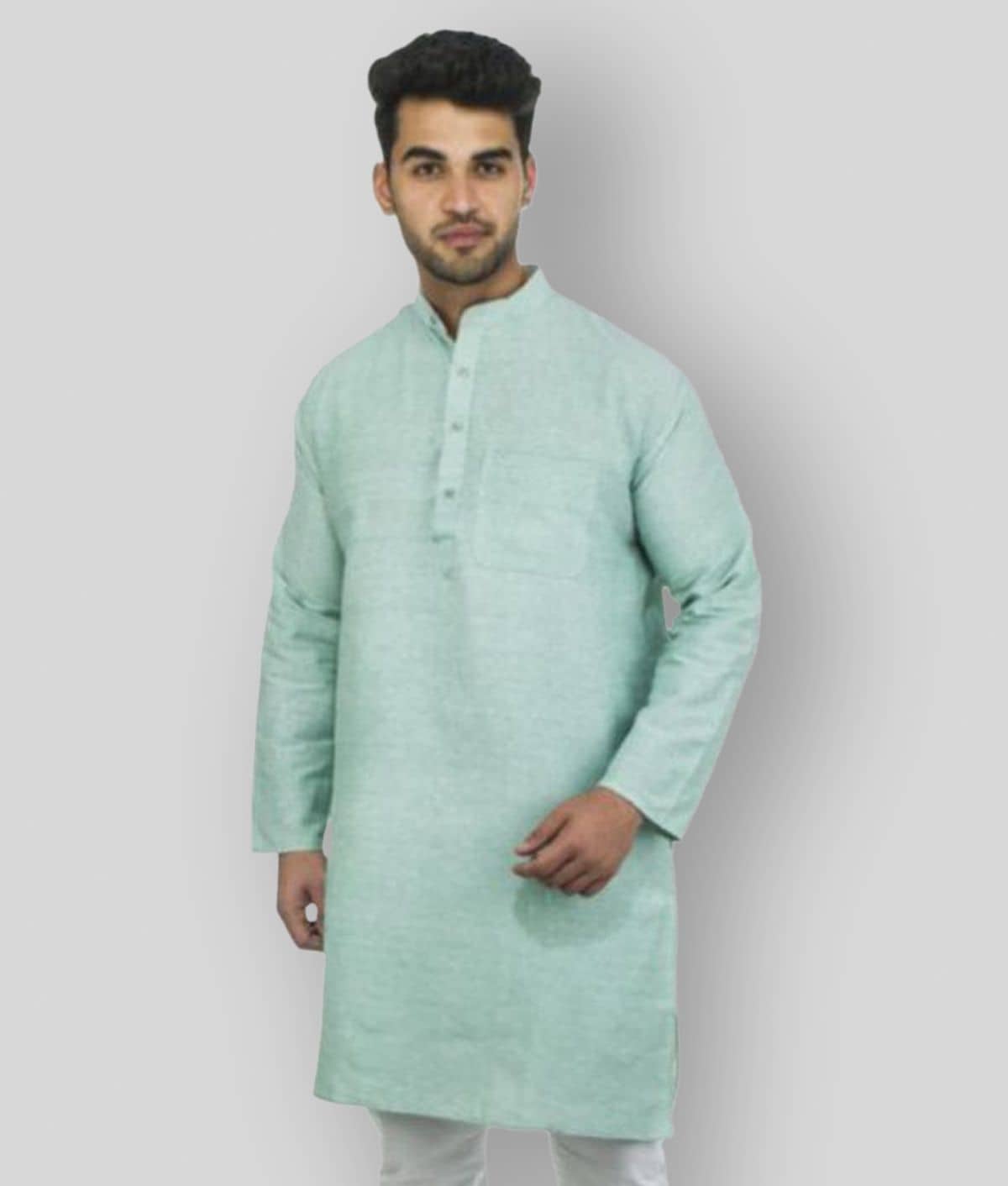 DESHBANDHU DBK - Olive Green Cotton Men's Regular Kurta ( Pack of 1 ) - Kurtas & Kurta Sets | Buy online on ZillyBuy