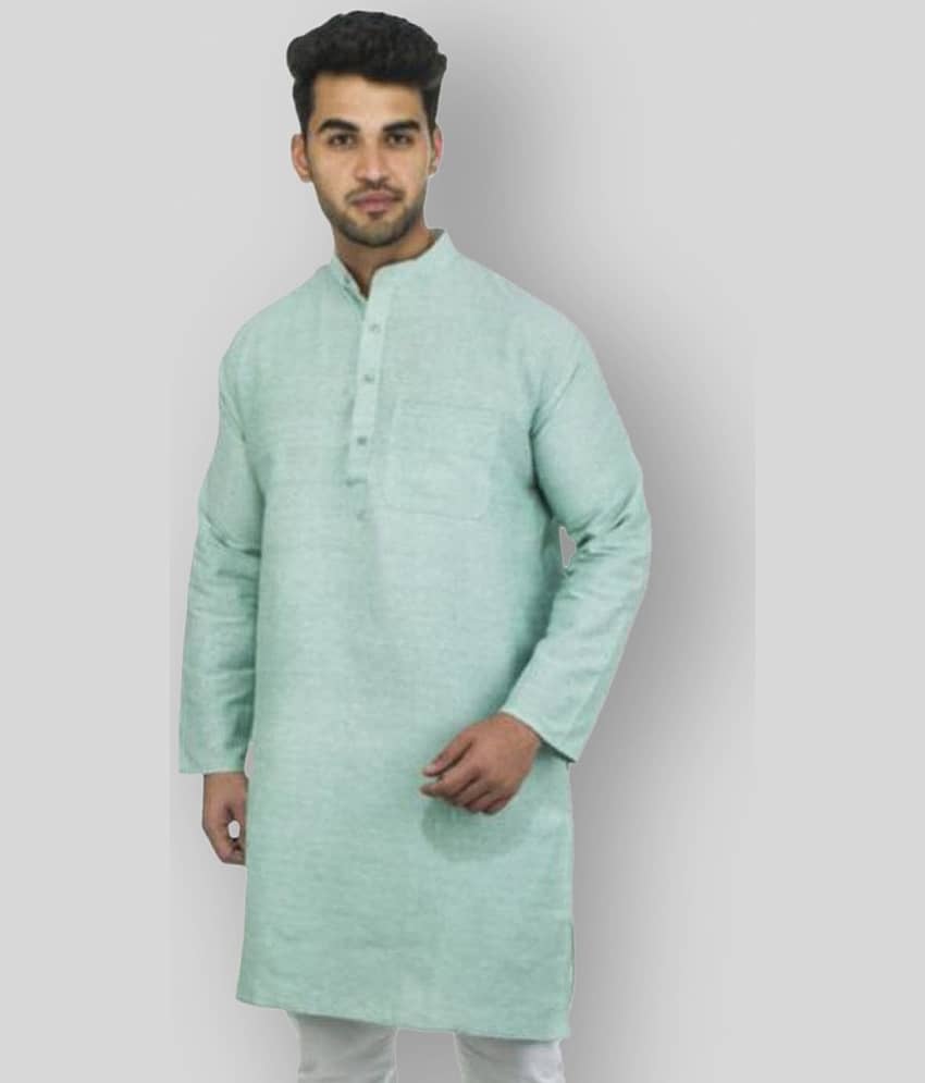 DESHBANDHU DBK - Olive Green Cotton Men's Regular Kurta ( Pack of 1 ) - Kurtas & Kurta Sets | Buy online on ZillyBuy