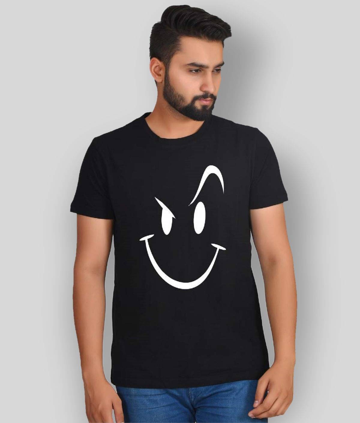    			IMPERIAL STYLES Pack of 1 Cotton Regular Fit Men's T-Shirt ( Black )
