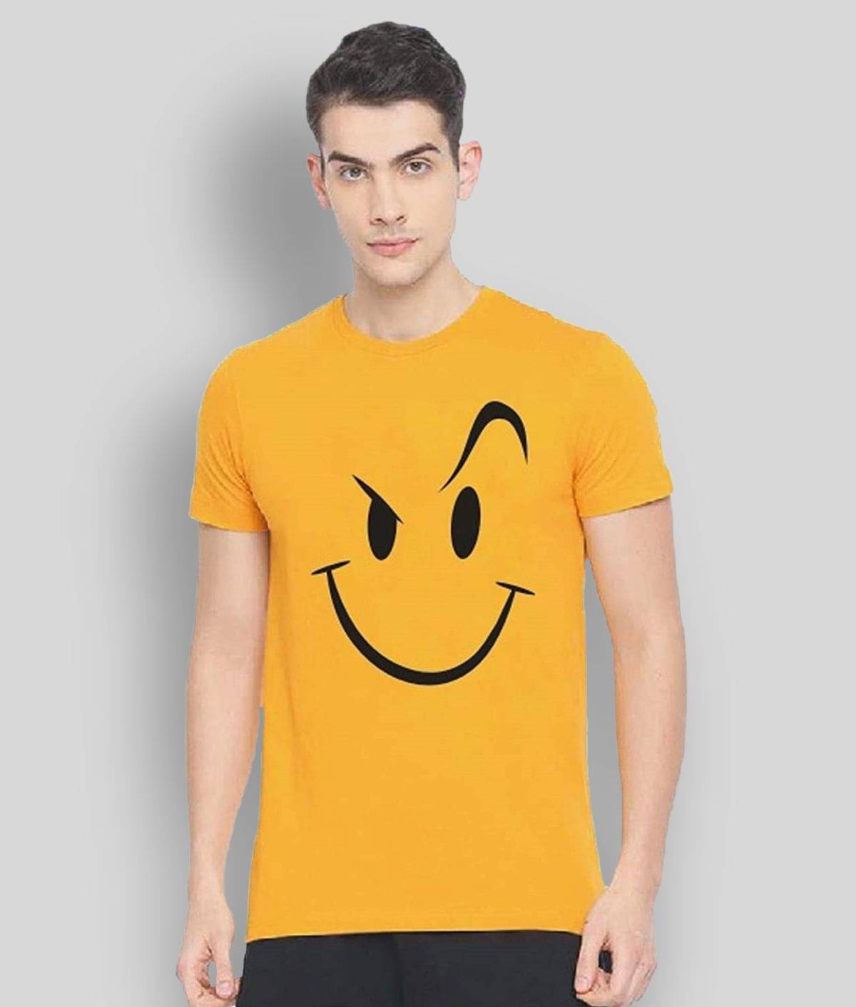 IMPERIAL STYLES Pack of 1 Cotton Regular Fit Men's T-Shirt ( Yellow ) IMPERIAL STYLES Pack of 1 Cotton Regular Fit Men's T-Shirt ( Yellow )