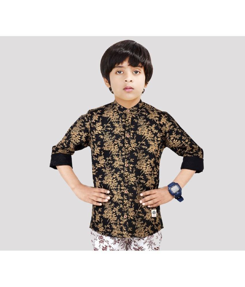    			Made In The Shade Pack of 1 Boys 100% Cotton Full Sleeves Shirt ( Black )