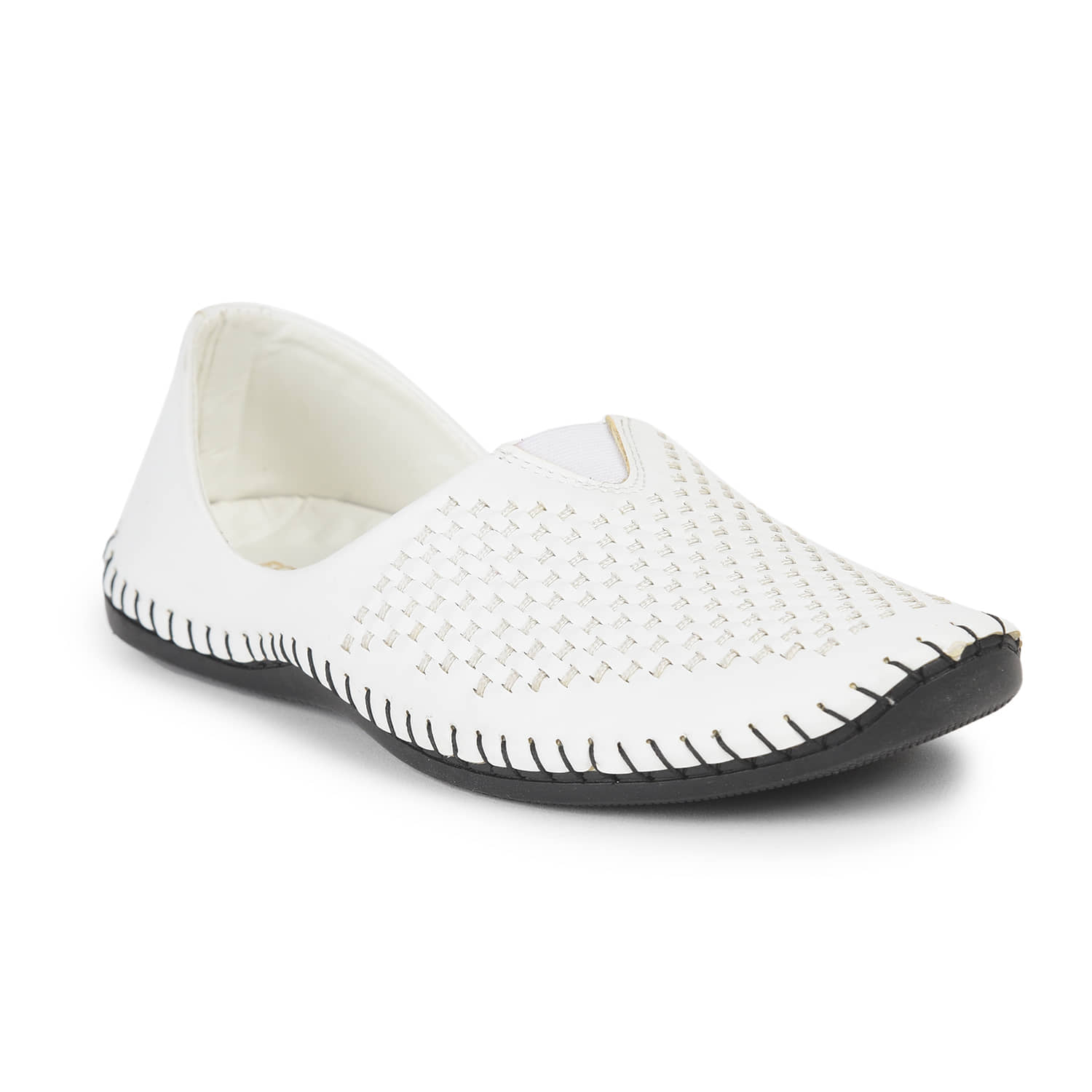Liberty - White Men's Jutti - Ethnic Shoes | Buy online on ZillyBuy