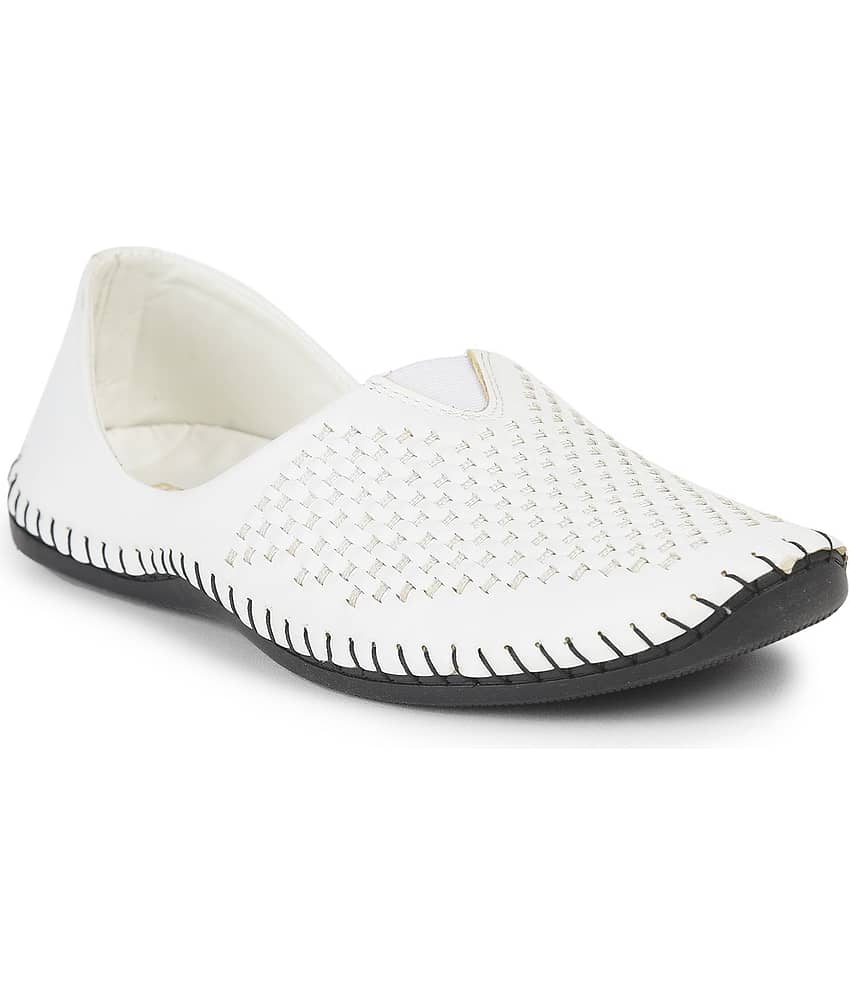 Liberty - White Men's Jutti - Ethnic Shoes | Buy online on ZillyBuy