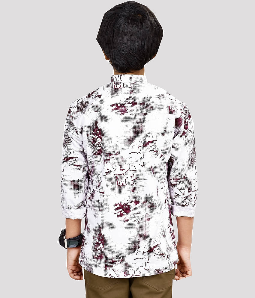 Made In The Shade Pack of 1 Boys 100% Cotton Full Sleeves Shirt ( White )