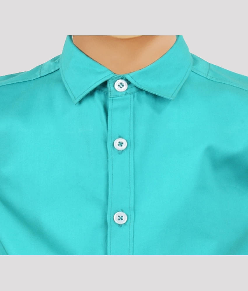 Made In The Shade Pack of 1 Boys 100% Cotton Shirt ( Green )