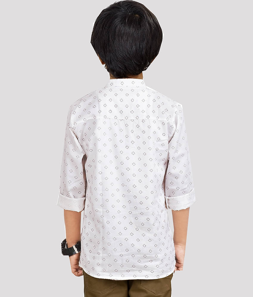 Made In The Shade Pack of 1 Boys 100% Cotton Shirt ( White )