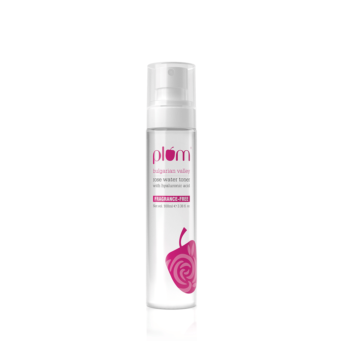 Plum Bulgarian Valley Rose Water & Hyaluronic Acid Hydrating Toner | Alcohol Free Men & Women (100 ml)