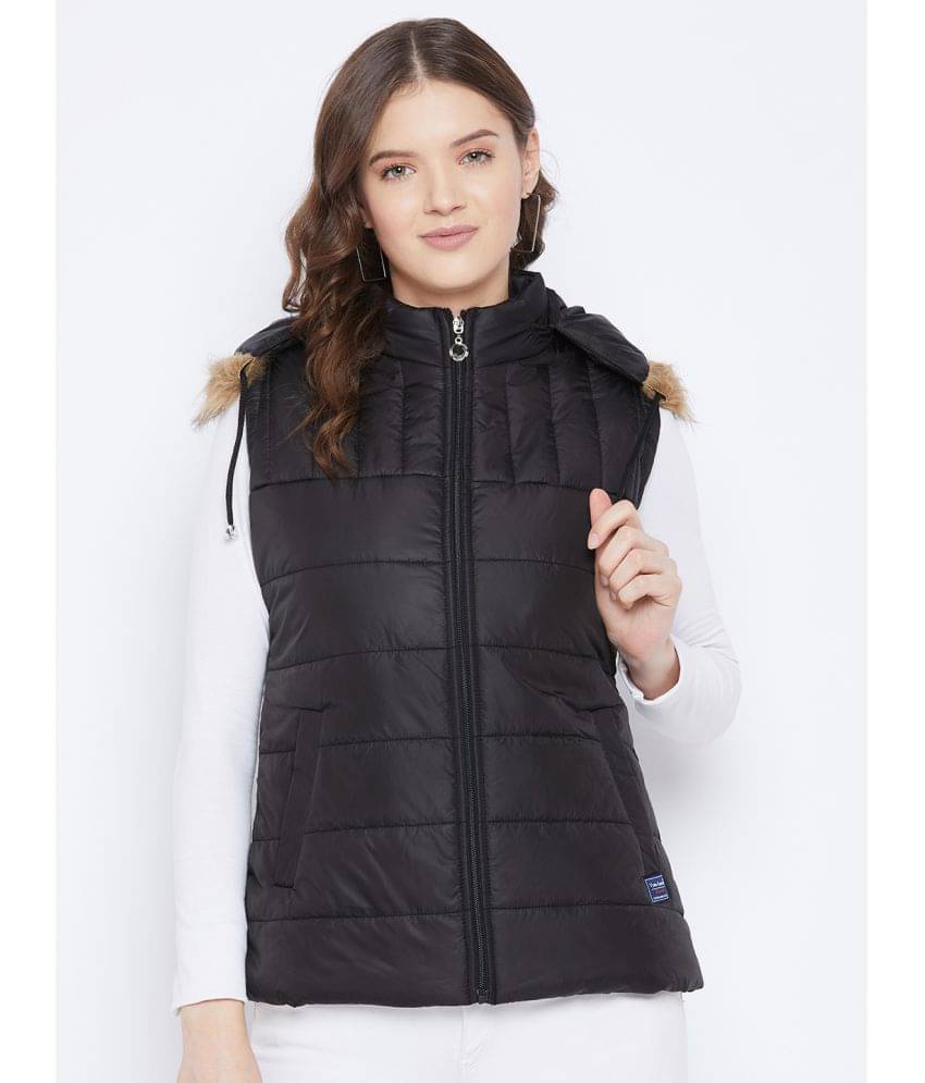 VERO AMORE Polyester Blend Black Parka Jackets Single VERO AMORE Polyester Blend Black Parka Jackets Single