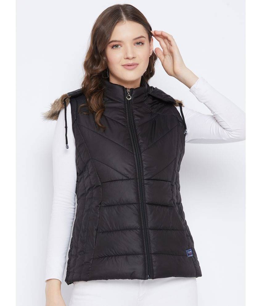     			VERO AMORE Polyester Blend Black Parka Jackets Single