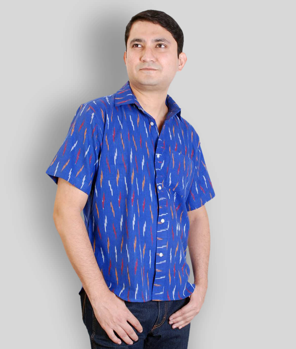 Viniyog - Blue Cotton Regular Fit Men's Casual Shirt (Pack of 1 )