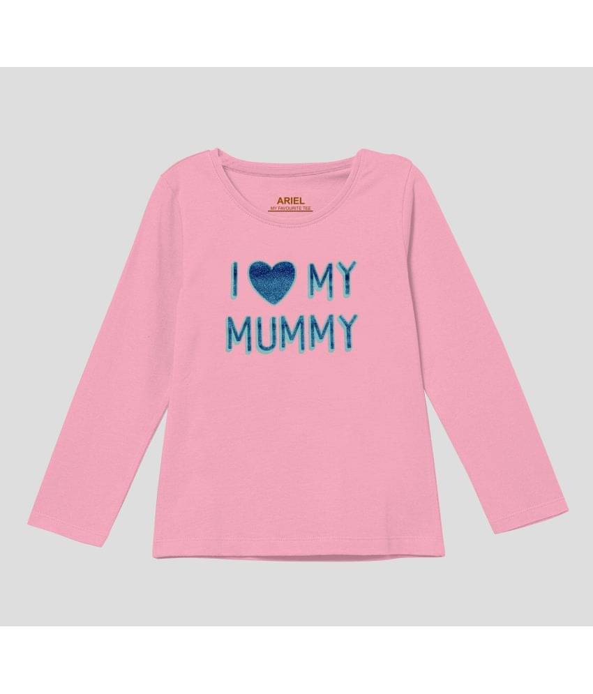     			Ariel Pack of 1 Girls Cotton T-Shirt ( Multicolor )