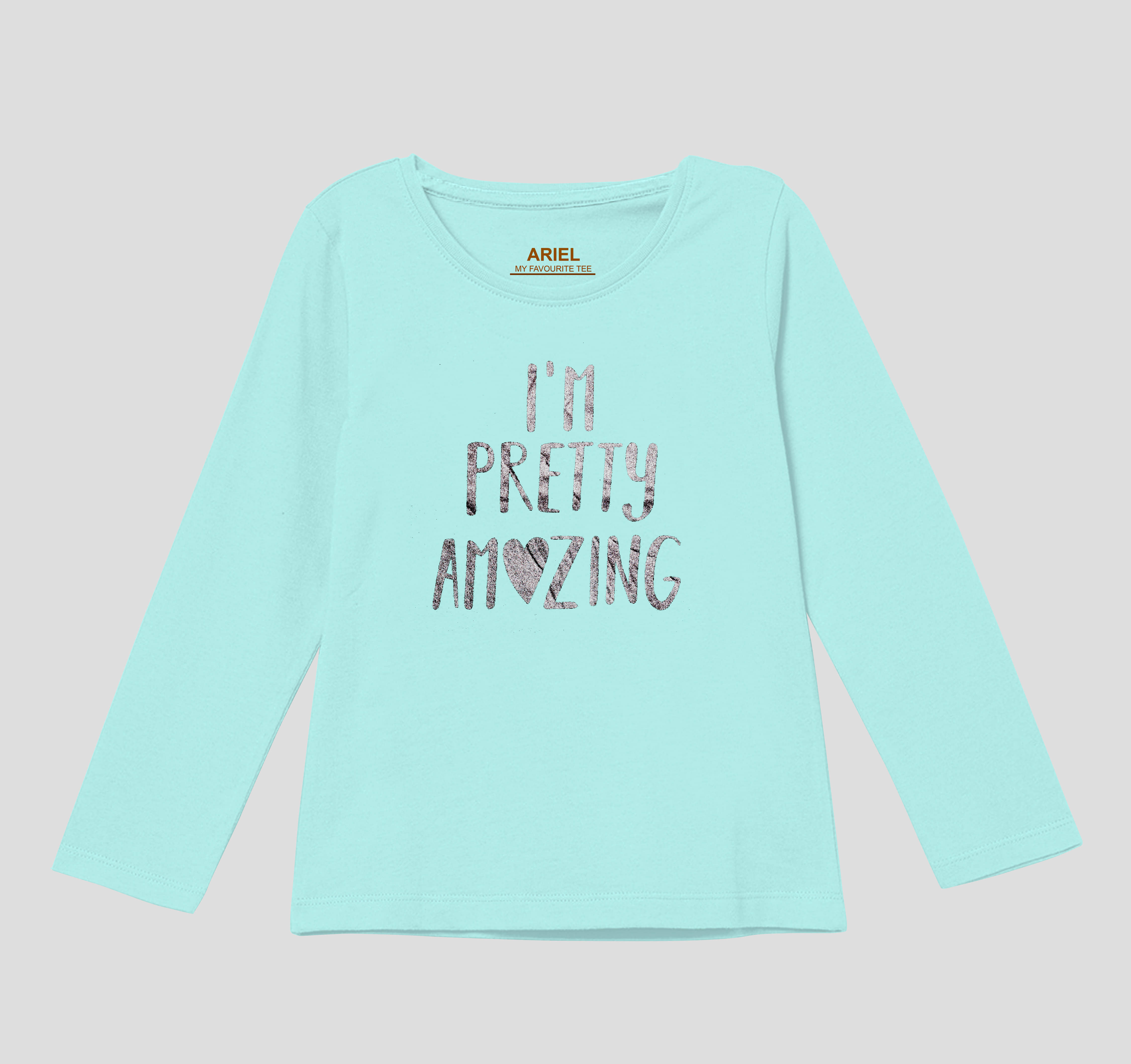 Ariel Pack of 1 Girls Cotton Top ( Sea Green )