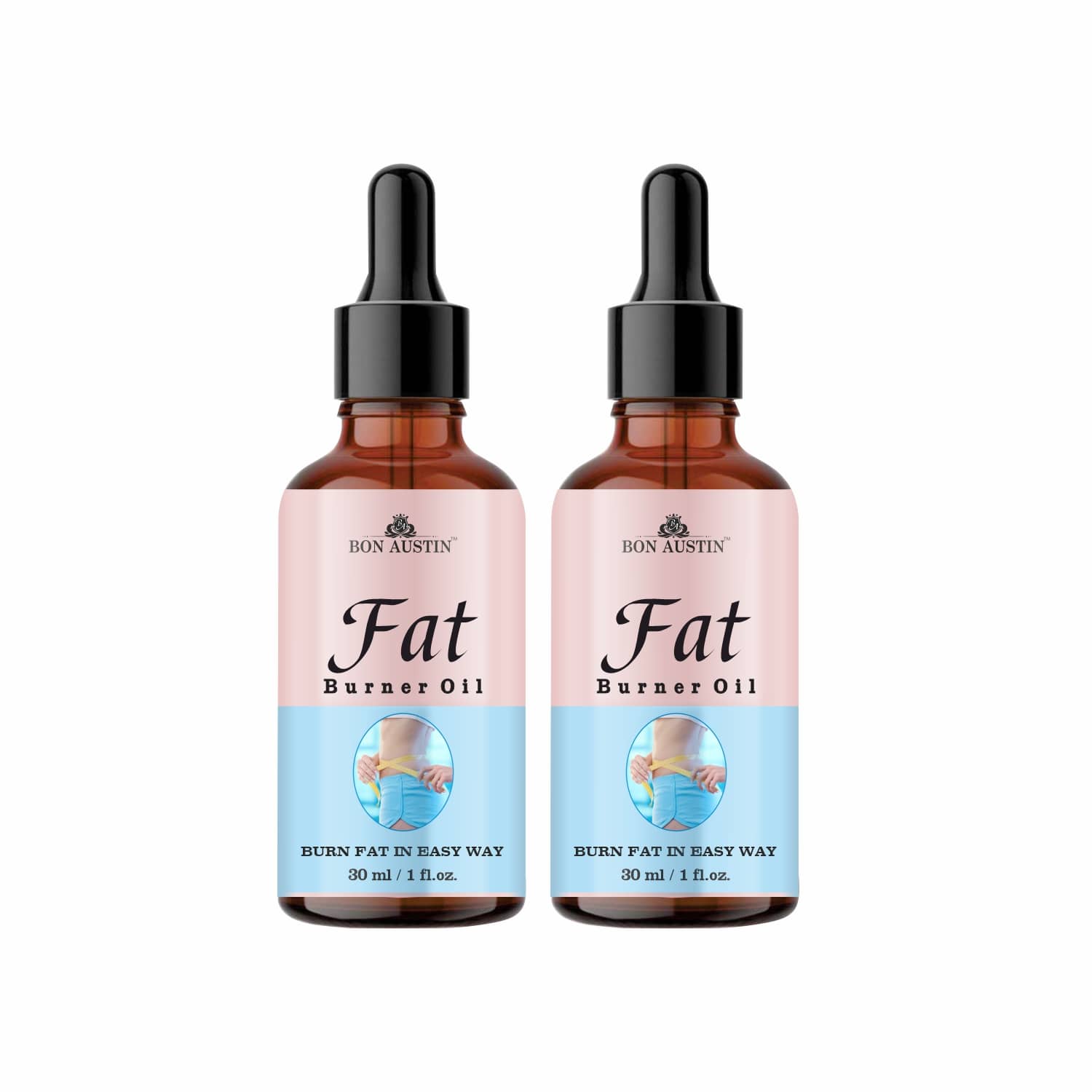 Bon Austin Fat Loss Oil For Thighs, Waist Shaping & Firming Oil 60 mL Pack of 2
