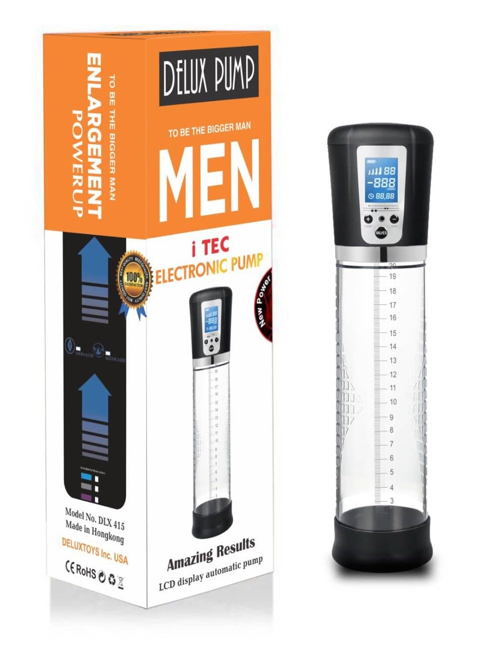 PREMIUM QUALITY LCD DISPLAY AUTOMATIC ELECTRONIC PENIS ENLARGEMENT PUMP BY NAUGHTY WORLD