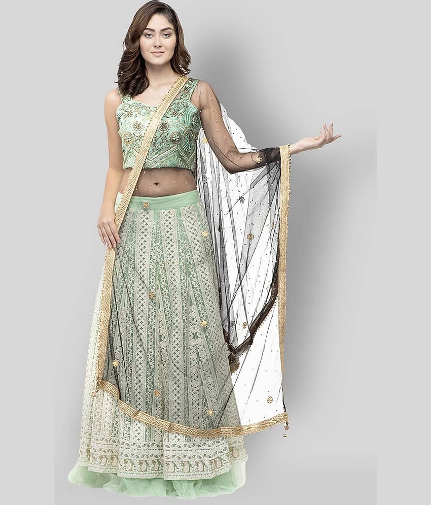 A R Silk Black Net Pearl Embellished Dupatta - Dupattas & Shawls | Buy online on ZillyBuy