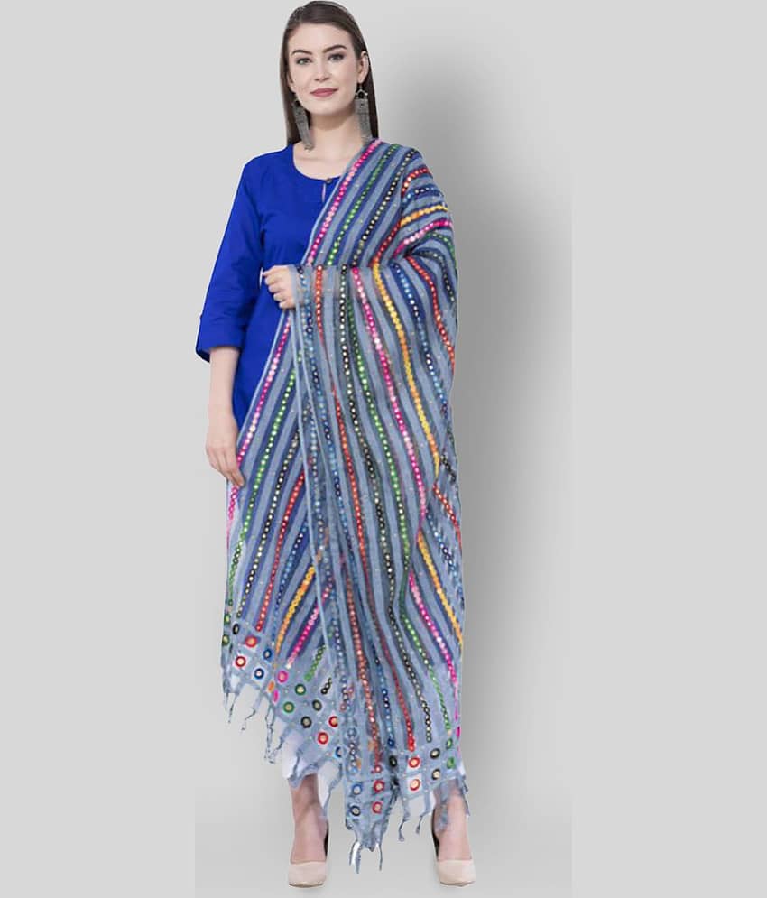 A R Silk Blue Organza Dupatta - Dupattas & Shawls | Buy online on ZillyBuy