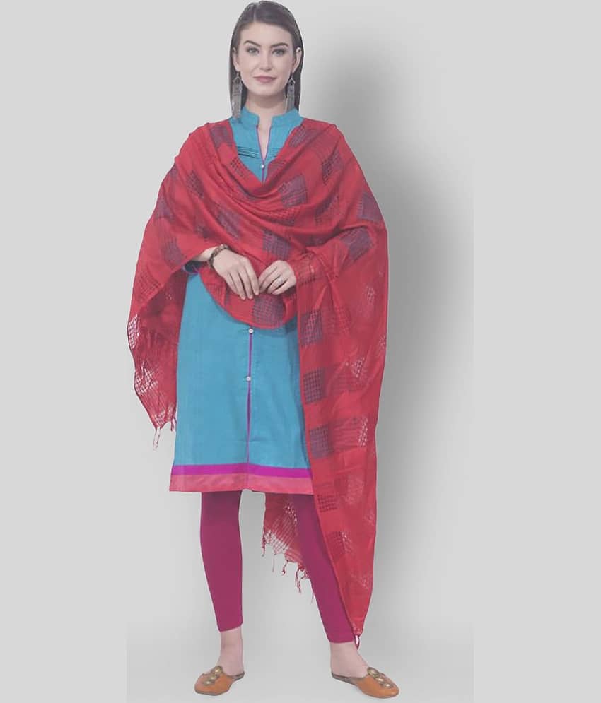 A R Silk Red Cotton Dupatta - Dupattas & Shawls | Buy online on ZillyBuy