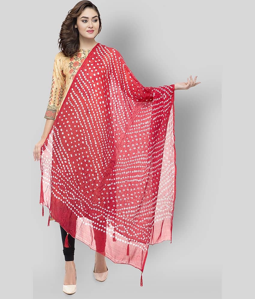A R Silk Red Silk Self Dupatta - Single - Dupattas & Shawls | Buy online on ZillyBuy