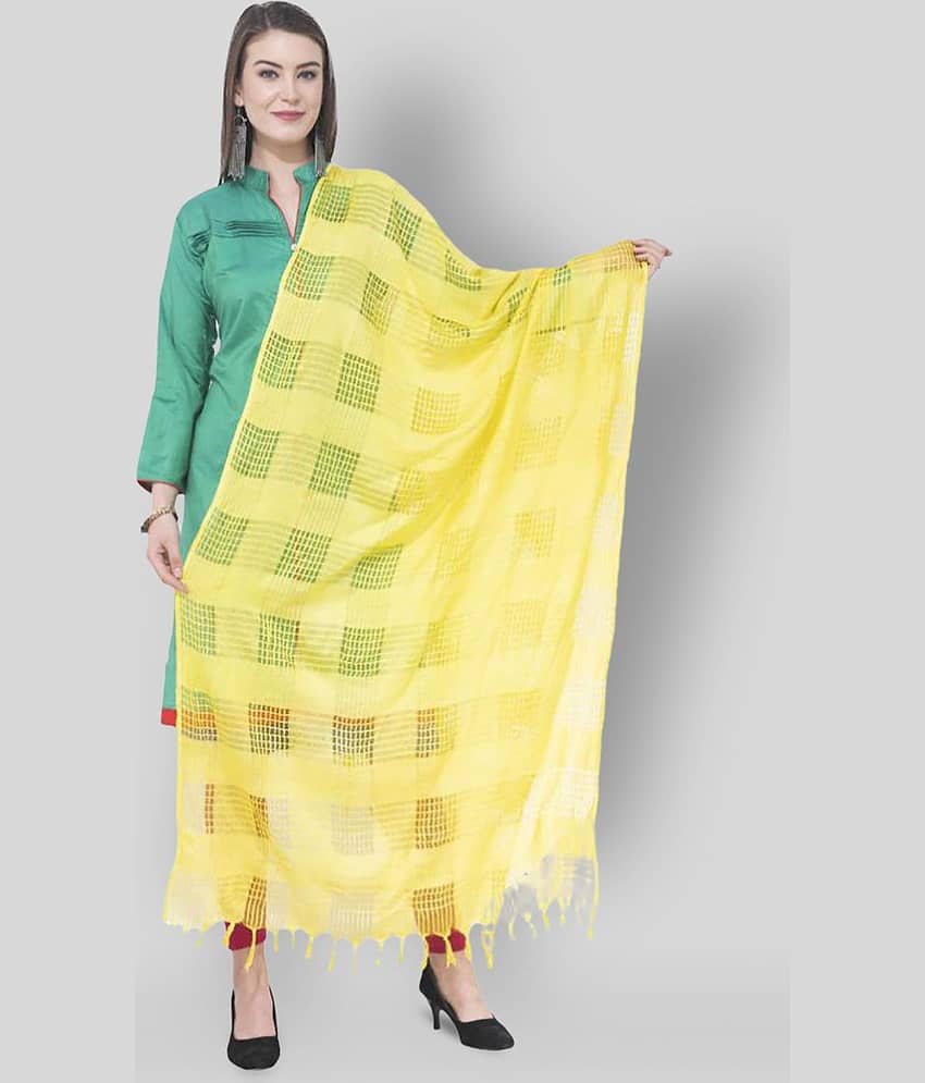 A R Silk Yellow Cotton Dupatta - Dupattas & Shawls | Buy online on ZillyBuy