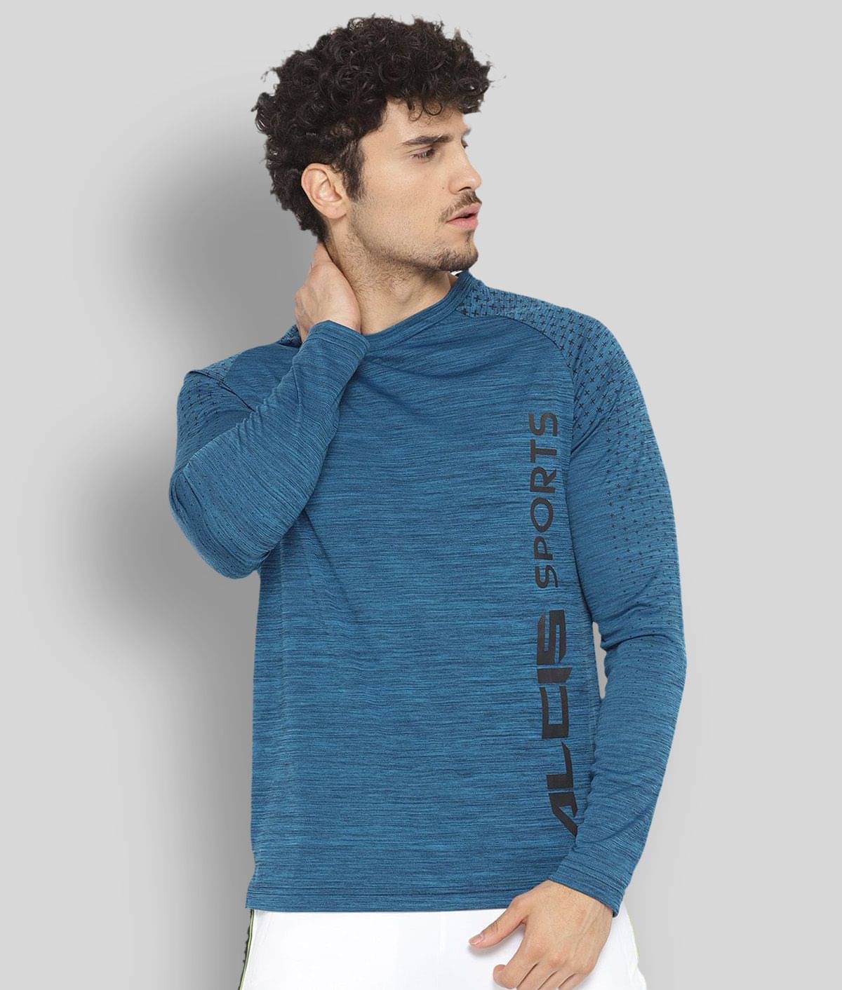     			Alcis - Blue Polyester Regular Fit Men's Sports T-Shirt ( Pack of 1 )
