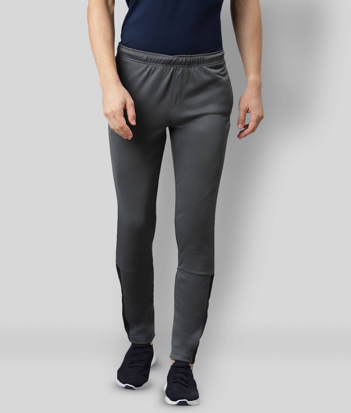 Alcis - Dark Grey Polyester Men's Sports Trackpants ( Pack of 1 ) Alcis - Dark Grey Polyester Men's Sports Trackpants ( Pack of 1 )