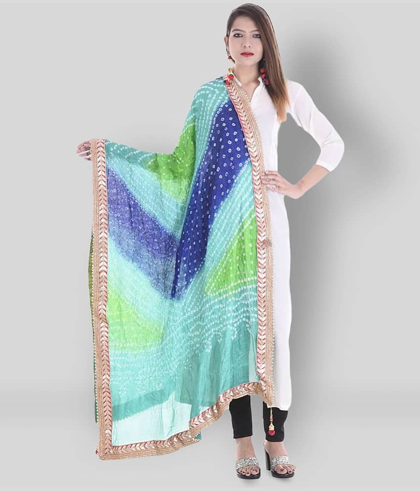 Apratim Multicoloured Art Silk Bandhej Dupatta - Dupattas & Shawls | Buy online on ZillyBuy