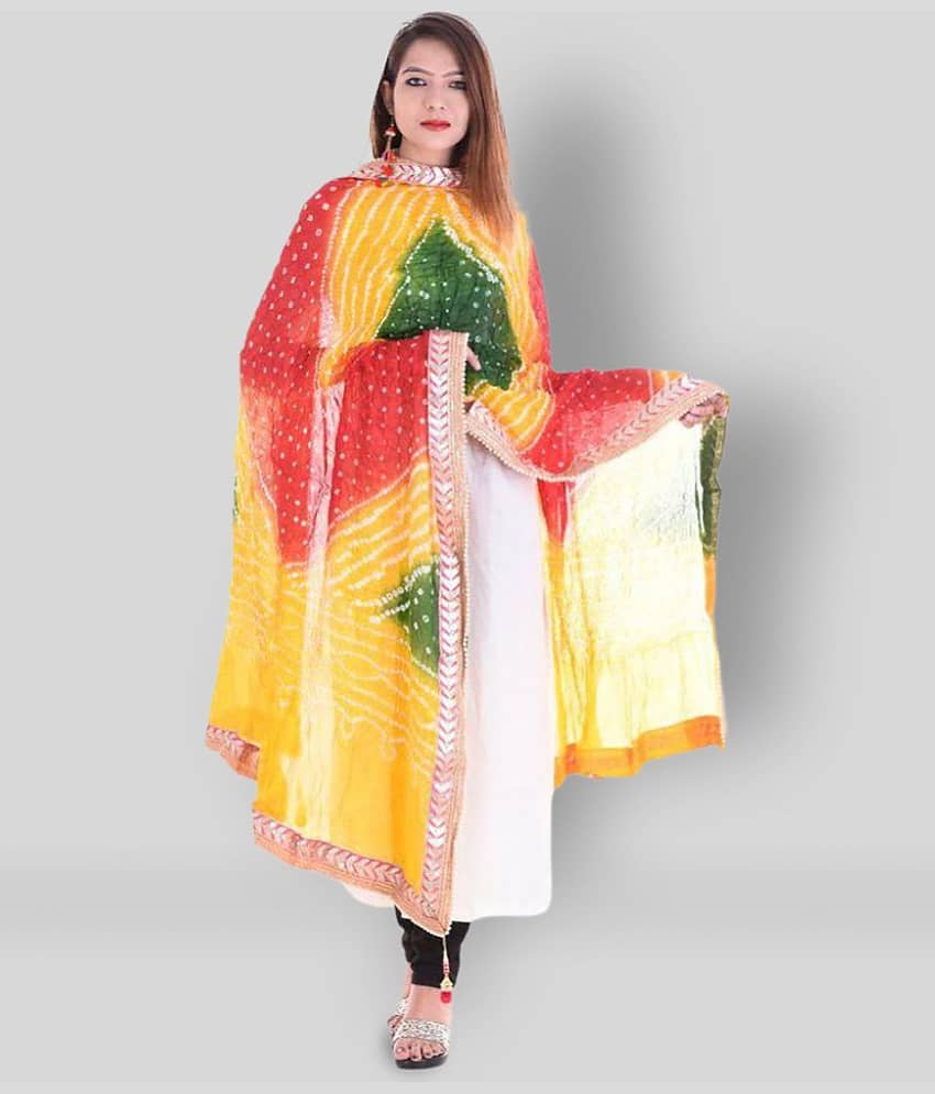 Apratim Multicoloured Art Silk Dupatta - Dupattas & Shawls | Buy online on ZillyBuy