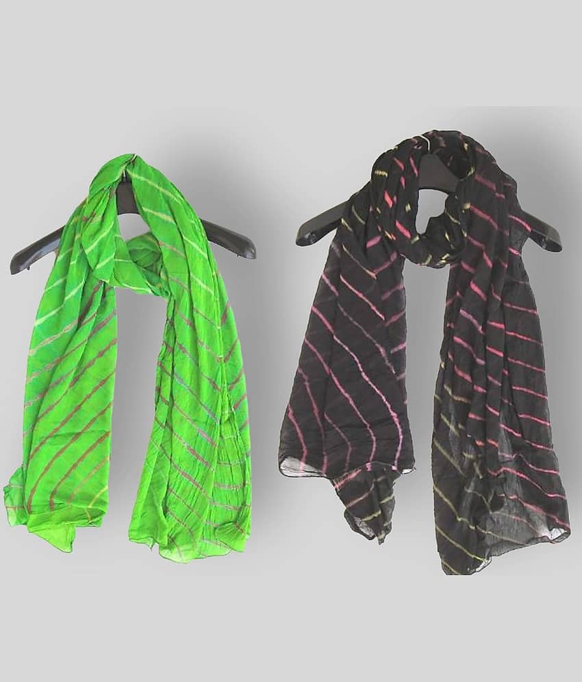 Apratim Multicoloured Chiffon Leheria Dupatta - Dupattas & Shawls | Buy online on ZillyBuy