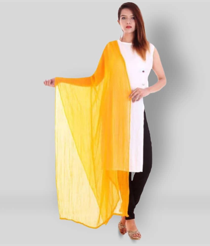 Apratim Yellow Chiffon Dupatta - Dupattas & Shawls | Buy online on ZillyBuy