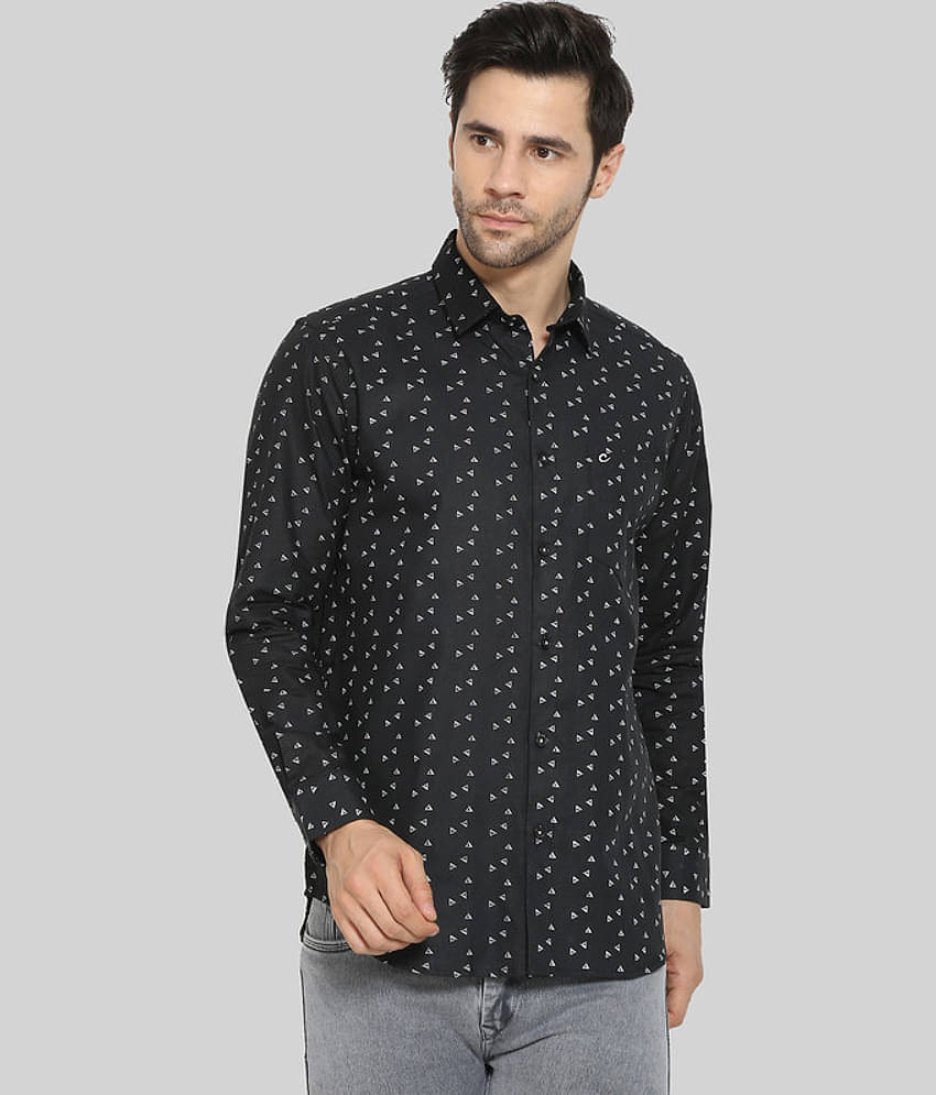 Comey - Black 100% Cotton Regular Fit Men's Casual Shirt ( Pack of 1 )
