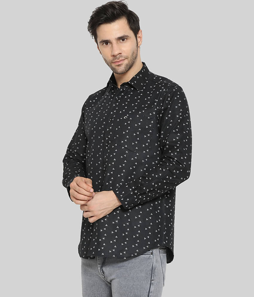 Comey - Black 100% Cotton Regular Fit Men's Casual Shirt ( Pack of 1 )