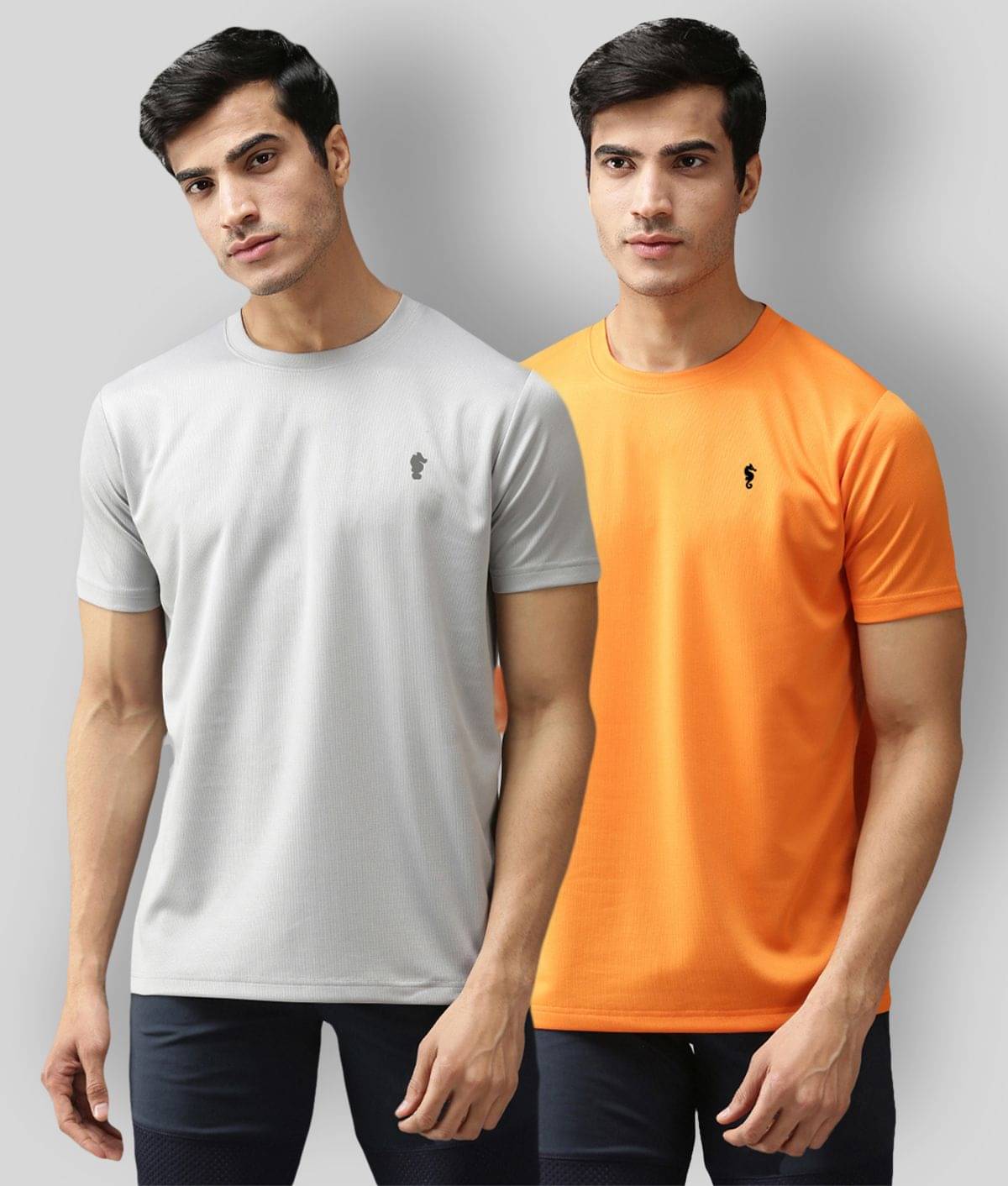 EPPE - Multicolor Polyester Regular Fit Men's Sports T-Shirt ( Pack of 2 ) EPPE - Multicolor Polyester Regular Fit Men's Sports T-Shirt ( Pack of 2 )