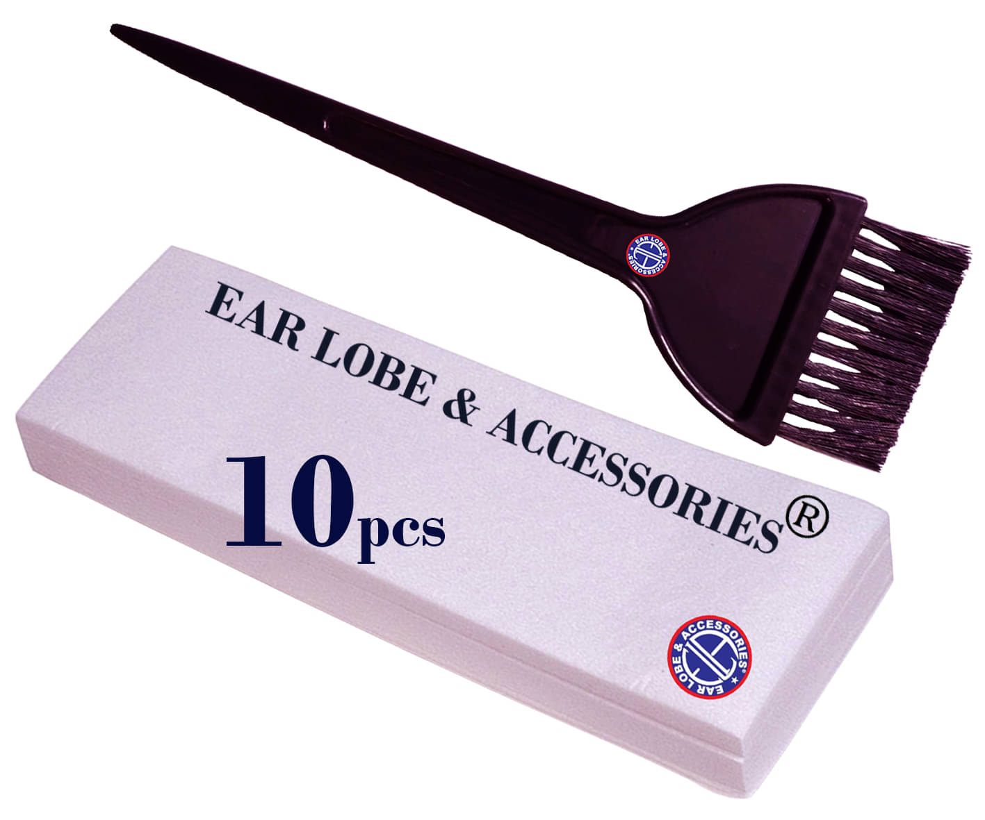     			Ear Lobe & Accessories Combo Pack ( Non Woven Hair Removal Wax Strips/Patti Pack of 10pcs + Hair Dye Brush 1pcs )