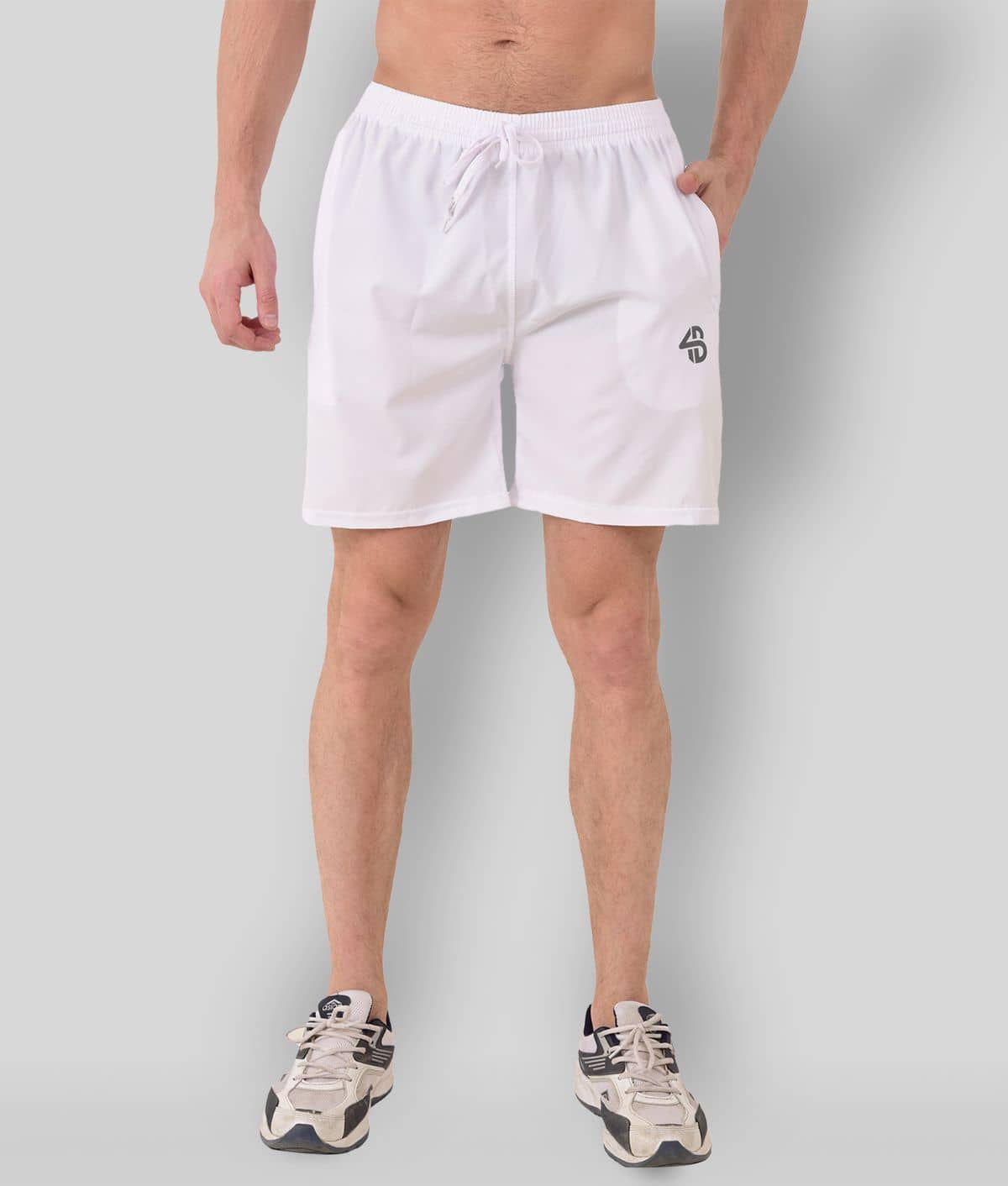 Forbro White Polyester Lycra Fitness Shorts Single - Shorts | Buy online on ZillyBuy