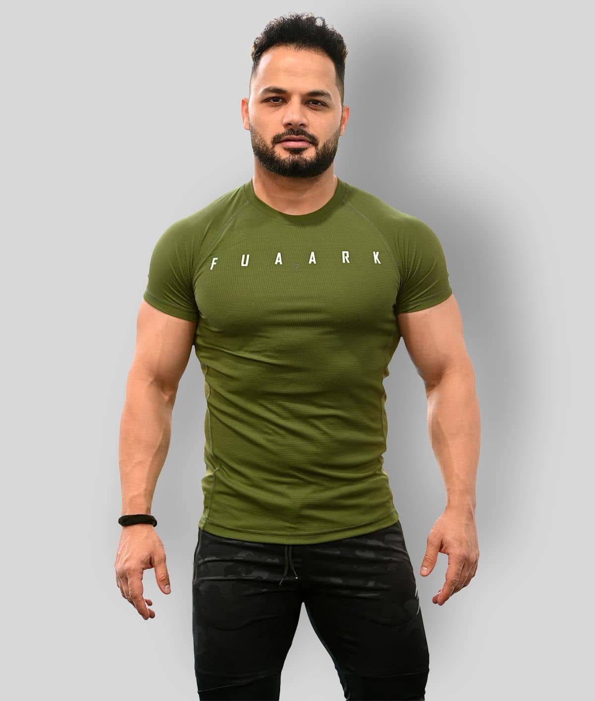 Fuaark - White Polyester Regular Fit Men's Sports T-Shirt ( Pack of 1 )