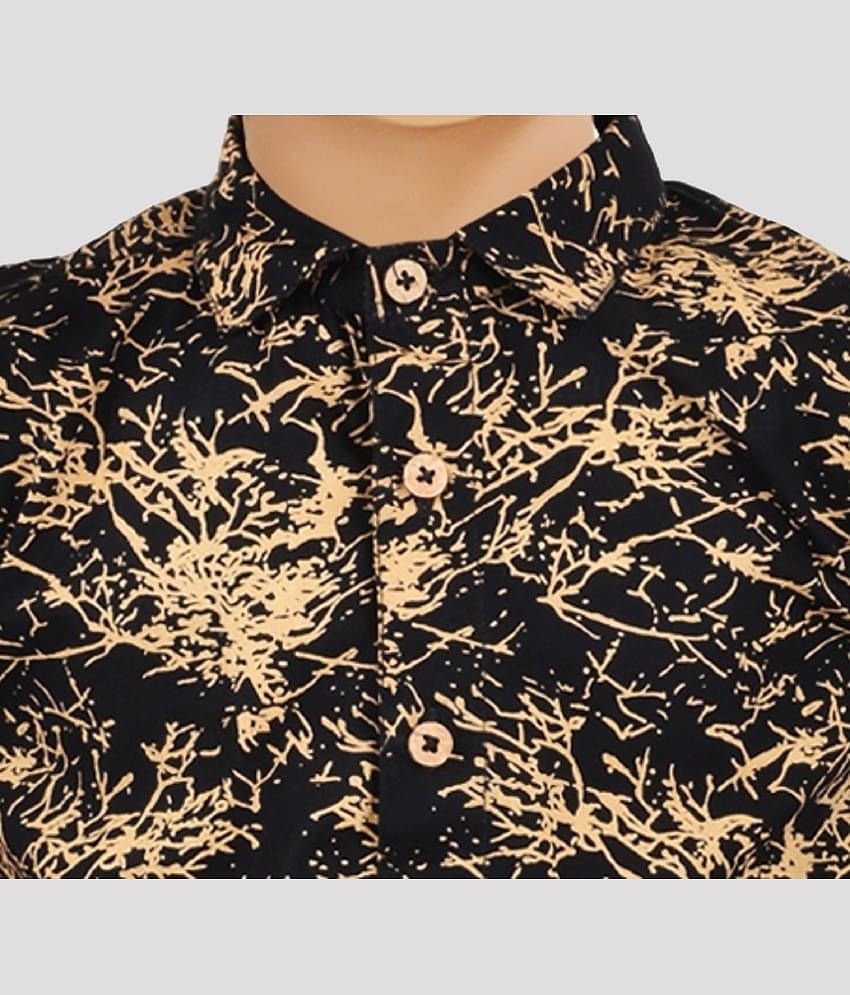 Made In The Shade Pack of 1 Boys 100% Cotton Shirt ( Black )