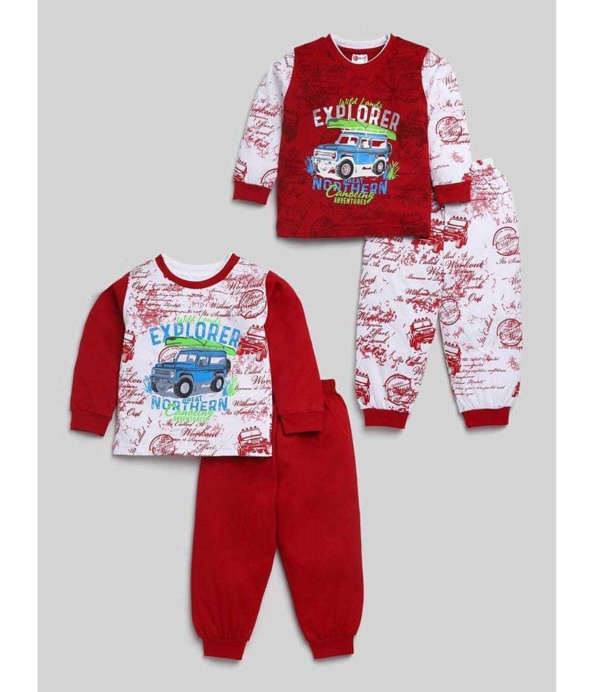 Mars Infiniti Pack of 2 Unisex for Baby Cotton T-Shirt & Trouser ( Maroon )     			Mars Infiniti Pack of 2 Unisex for Baby Cotton T-Shirt & Trouser ( Maroon )